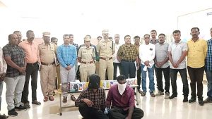 एसपी रागसुधा : मोबाईल चोरी प्रकरणी आंतरराज्य टोळीचा पर्दाफाश; दोघे गजाआड, विविध गुन्ह्याची दिली कबुली