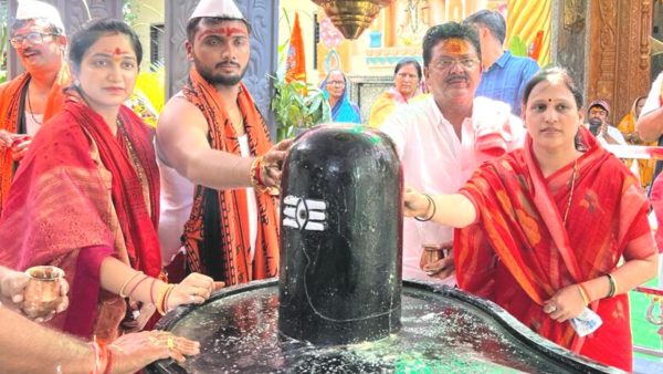 सेलूतील श्रीमहेश्वर शिवलिंगाचा प्राणप्रतिष्ठा सोहळा उत्साहात; जलाभिषेकासाठी मोठी गर्दी