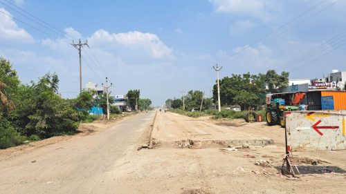 National Highway-548-B : वर्षभरापासून साडेपाच किलोमीटर रस्त्याचे काम सुरूच