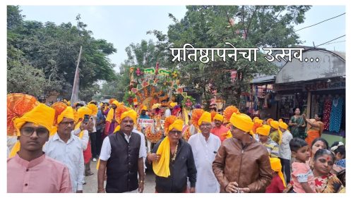 Panchmukhi Ganpati : सेलूतील श्री पंचमुखी गणपती प्रतिष्ठापनेची शोभायात्रा उत्साहात; ढोलताशा पथकाने वेधले लक्ष