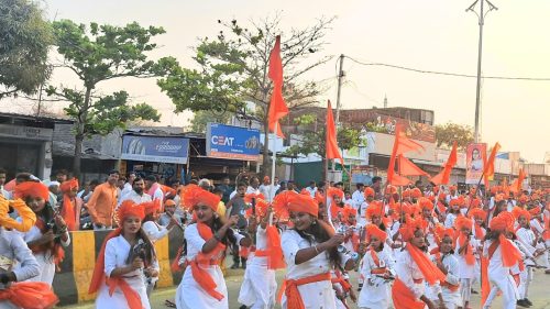 छत्रपती शिवाजी महाराज जयंती : सेलूतील शिवप्रतिष्ठान हिंदुस्थानच्या मिरवणुकीने वेधले लक्ष