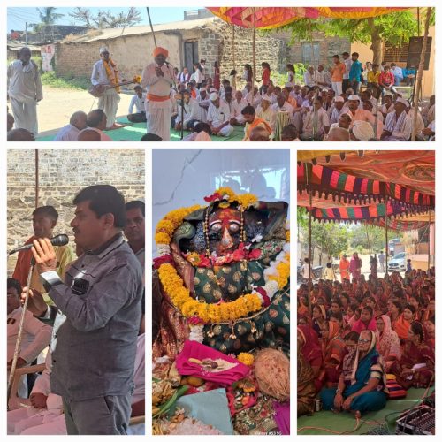 श्रीकालिकादेवीचा कलशारोहण सोहळा उत्साहात; बोबडे टाकळीमध्ये विविध कार्यक्रम 