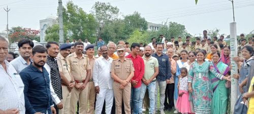 वृक्षलागवडीची निसर्गवारी : सेलूच्या डीवायएसपी कार्यालय परिसरात कार्यक्रम