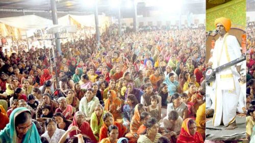 इंदोरीकर महाराजांच्या कीर्तनाला मोठी गर्दी