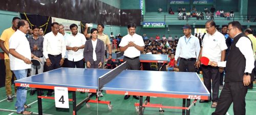 राज्यस्तरीय शालेय टेबल टेनिस क्रीडा स्पर्धेचे थाटात उद्घाटन
