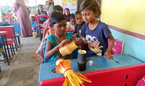 पर्यावरण पूरक आकाश कंदील कार्यशाळा प्रतिसाद